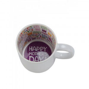 O oală (cupă) cu un desen în interior cu Ziua Mamei. Photo 2